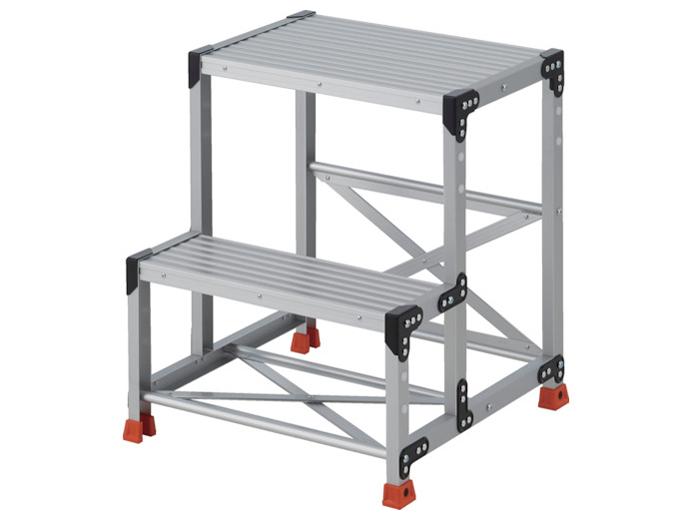 TRUSCO トラスコ中山 TSF267 TRUSCO やり方用踏台 2段  足取り奥ふかさ200 高さ070m 天板600X400 TSF267