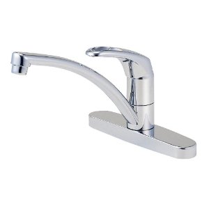SANEI(旧社名:三栄水栓製作所) シングル台付混合栓 節水水栓 キッチン用 台幅:246mm modello K676V｜ECJOY！プレミアム店