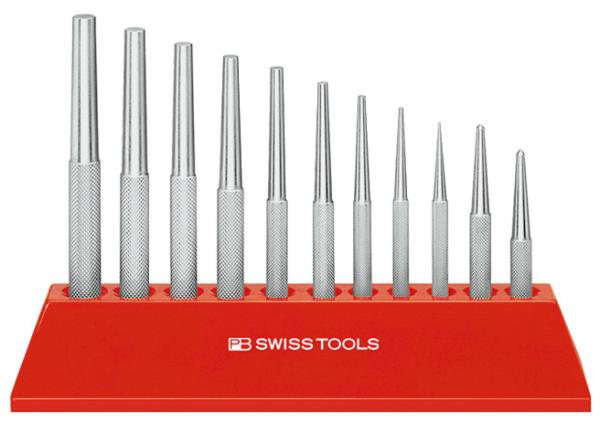 PBスイスツールズ社 720H テーパーピンポンチ セット(スタンド付)|ECJOY!プレミアム店