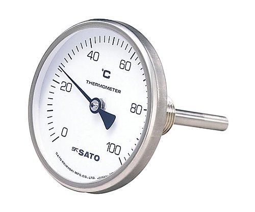 佐藤計量器製作所 バイメタル式温度計 2110-22 0~100℃ 100mm BM-T-75S 1セット|ECJOY!プレミアム店