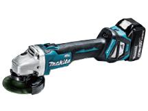 MAKITA マキタ マキタ 申し受ける式ディスクグラインダ 18V 100粍 6.0Ah 無線電話聯絡・文字盤変速付手合い 横すべり取り替えっこ (バッテリ・申し受ける器・容れもの付) (GA412DRGX 7202)