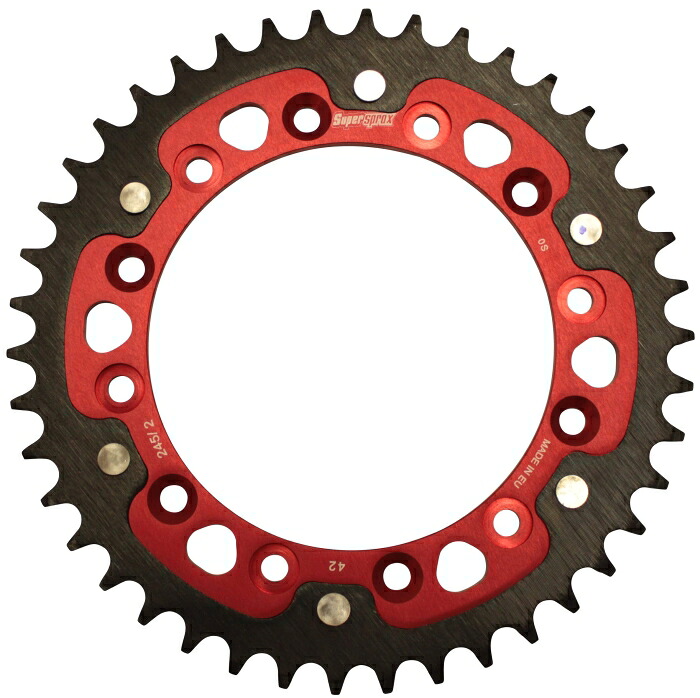 スーパースプロックス(Supersprox) SPX REAR STEALTH 245/2-42T RED