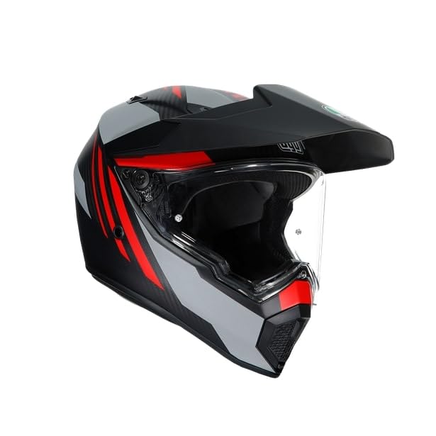 エージーブイ(Agv) AGV AX9 014-REFRACTIVE ADV MATT CARBON/RED MS (57-58cm)