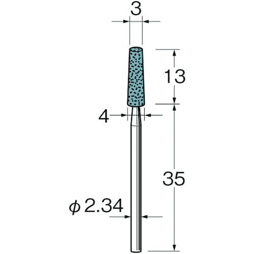 日本精密機械工作 リューター 精密加工用軸付砥石G1041 (G1041 8895)