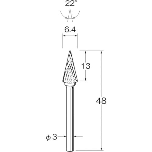 日本精密機械工作 リューター 超硬カッターK3526 (K3526 8895)