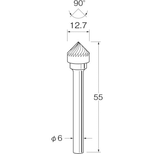 日本精密機械類仕立て上げる リューター 超硬切り手 (K6743 8895)