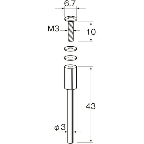 日本精密機械類仕立て上げる リューター マンドレール (M1601 8895)