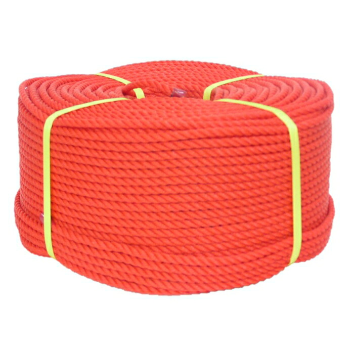ユタカメイク ロープ PEロープ巻物 6φ×200m レッド (PE101 8200) 6,022円