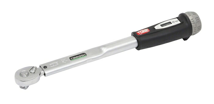 TONE プレセット形トルクレンチ(ダイレクトセット・ホールドタイプ) トルク調整範囲5～25N・m 差込角9.5mm (T3MN25H 8100)｜ECJOY！プレミアム店