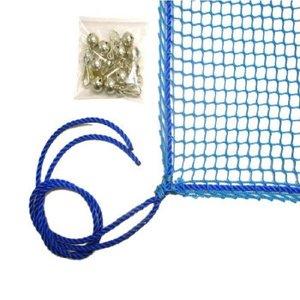 松浦工業 ネットの鈴のW効果　鈴付き盗難防止ネット　約2.7×3.6m　15mm角目　ブルー NET-BELL-2736BLUE 1枚
