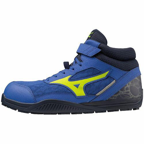 MIZUNO(ミズノ) ミズノ プロテクティブスニーカー オールマイティー SDII13H ブルーXネオンイエロー 250 (F1GA230727250 7217)|ECJOY!プレミアム店
