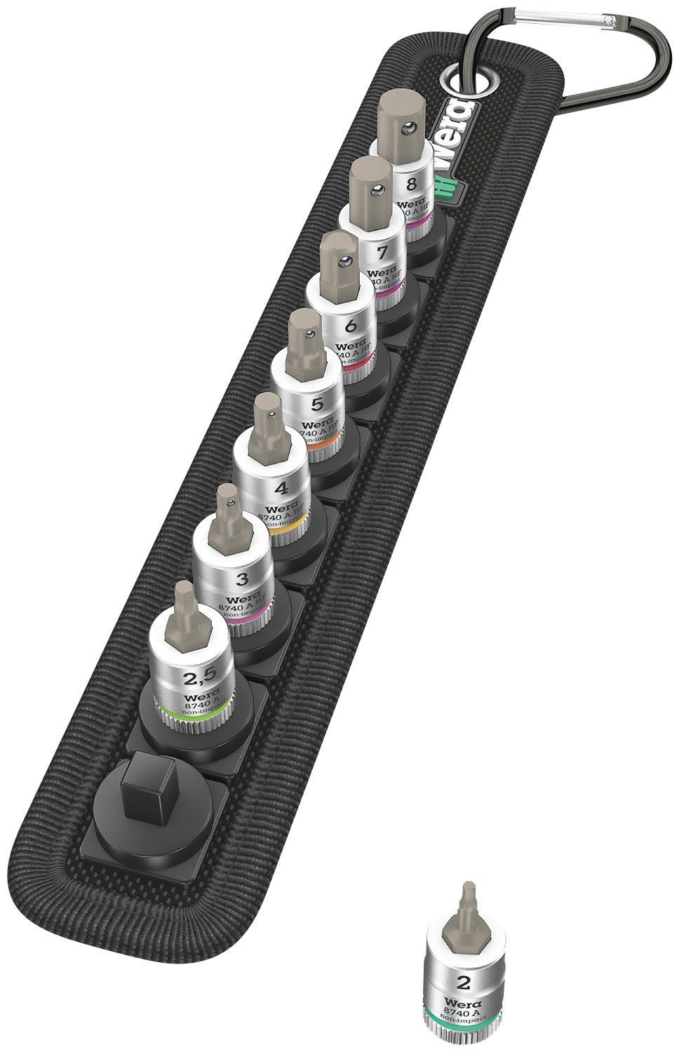 Wera Werkzeuge Wera BELT 2 8740A Hex-Plus HF 三尺帯ソケット書き割り 1/4