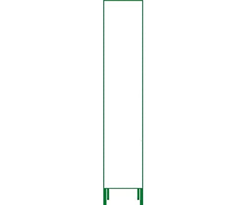 グリーンクロス SL立張り出し 無地白板鉄板 25角鉄枠付 1400×275 (1102190005 2337)