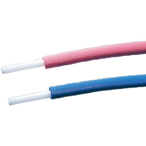 前澤給装工業 保温材付掛けわたすポリエチレン直管 保温材5粍 青み 13A×3m (QXPECB13053Q 7282)