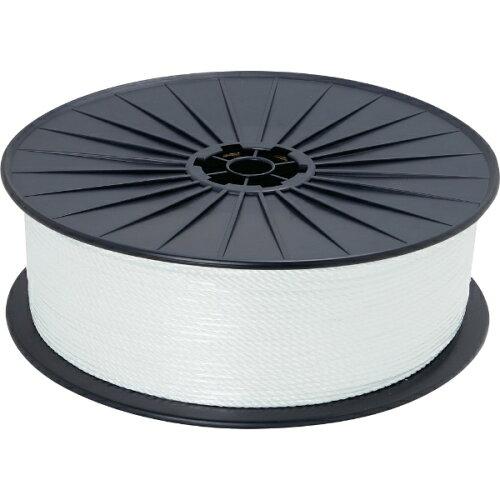 TRUSCO トラスコ中山 ドローン用パイロットロープ PP4mm 長さ500m ボビン巻き ホワイト D-ROPE4500-W 1巻|ECJOY!プレミアム店