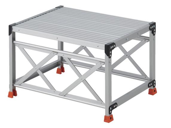 TRUSCO トラスコ中山 TRUSCO やり方用踏台 1段 高さ0.5m 天板800×600 (TSF1865 8000)
