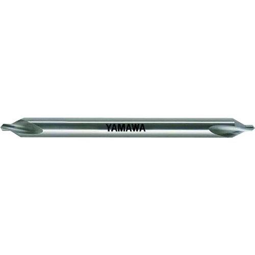 YAMAWA ヤマワ ヤマワ ロングシャンク弱ねじれ溝A形60° 超硬センタ穴ドリル C-CD-SL L100 3X60°X8 (CCDSL1003X60X8 8013)