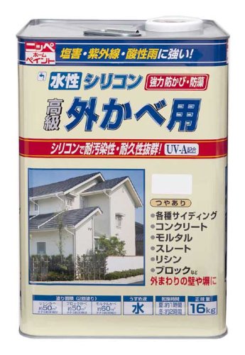 ニッペホームプロダクツ 水性シリコン外かべ用 タイルベージュ 16K|ECJOY!プレミアム店