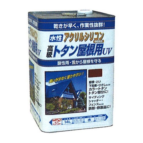 ニッペホームプロダクツ 水溶性トタン大屋根用UV 赤さび 14L