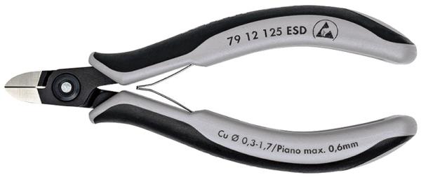 クニペックス KNIPEX 7912-125ESD 電子工学ニッパー 7912-125ESD