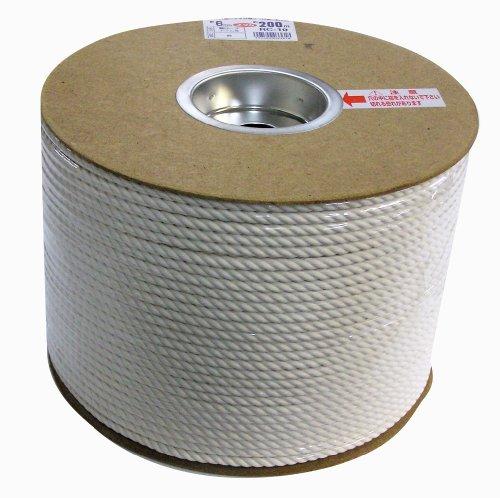 ハンディ・クラウン ユタカメイク 綿ロープドラム巻 6mm×200m 【RC-10】