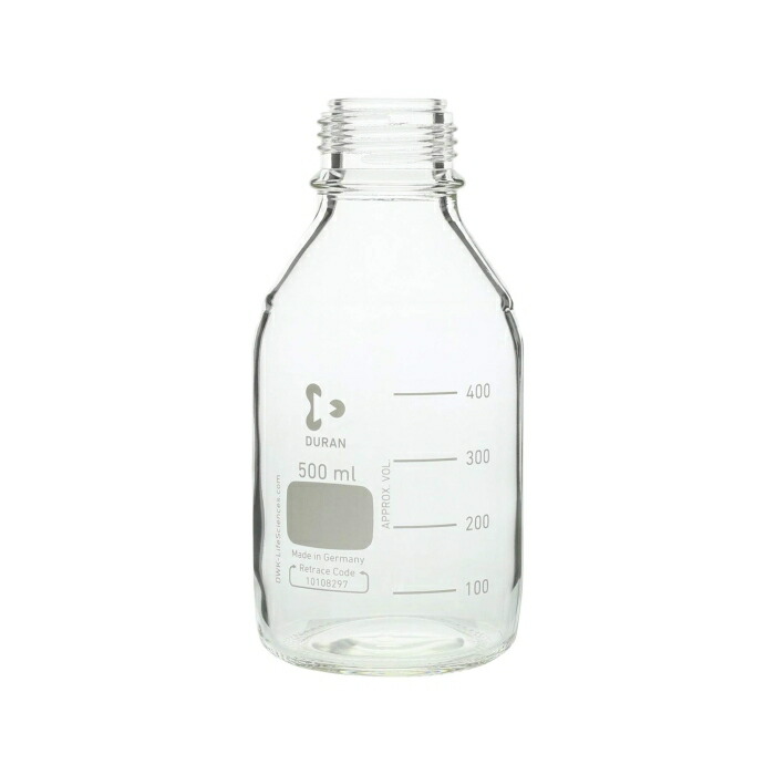 柴田科学 ねじ口びん(メジュームびん) びんのみ 500mL 1箱(10個入) 017200-5005A