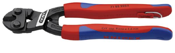 クニペックス KNIPEX 7102-200TBK 小型クリッパー 落下防止 (BK) 7102-200TBK
