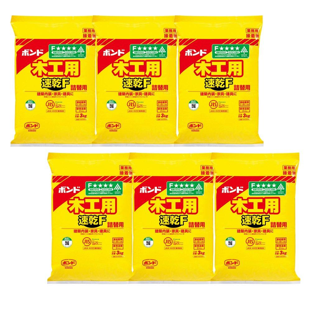 ハンデ・ジャケット冠 コニシ #40304大工仕事用速乾F3kg 6袋