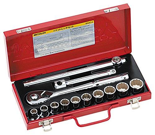 水戸工機 ソケットレンチセット　14点セット SN414M-ISO 1セット(14点入)｜ECJOY！プレミアム店