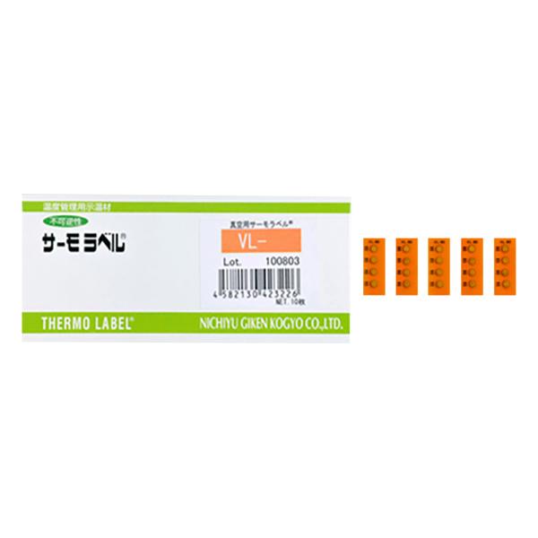 日油技研工業 真空用サーモラベル(R)VLシリーズ（不可逆） VL-40 1箱(10枚入)