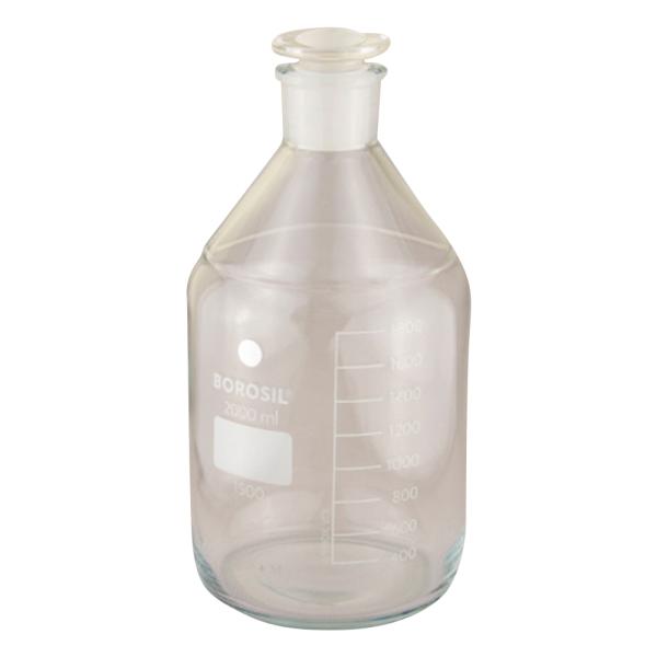 アズワン 栓付試薬瓶（目盛付き）　2000mL 1500030 1個