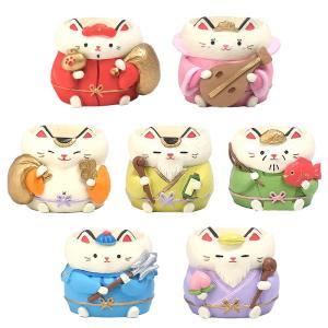 ケー・イー・アイ リトルレジンポット 七福猫 (5163S)【入数:35】|ECJOY!プレミアム店