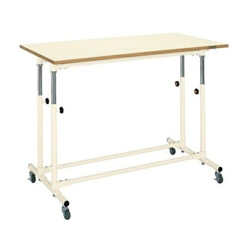サカエ 軽量セルワーク作業台移動式 ポリエステル天板 1200×600×700mm アイボリー CL-1260WPI (2228813) 43,482円