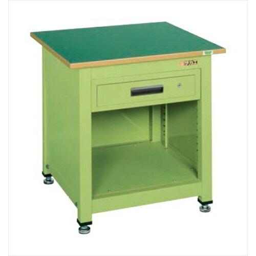 サカエ 一人用やり方台KT手合い サカエリューム天板 700×700×740粍 押し入れ1段 KT-111FEN (2228777)