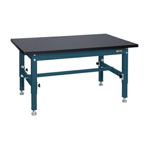 サカエ 中量高さ調整作業台TKT5 特殊アクリル天板 1200×750×500mm ダークグレー TKT5-127CHC (2228642)