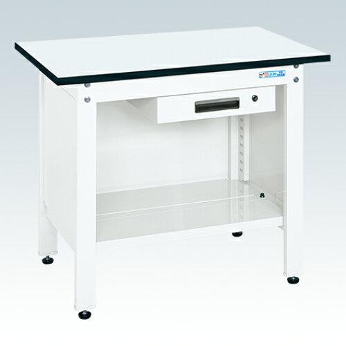 サカエ 一人用進め方台CP印字機 ポリエステル天板 1200×600×740粍 パール白いこと CP-126AW (2228746)