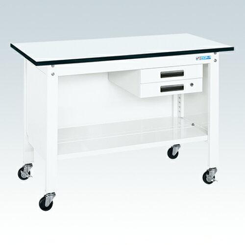 サカエ 一人用進め方台CPB印字機 ポリエステル天板 900×600×810粍 パール白いこと CPB-096BW (2228765)