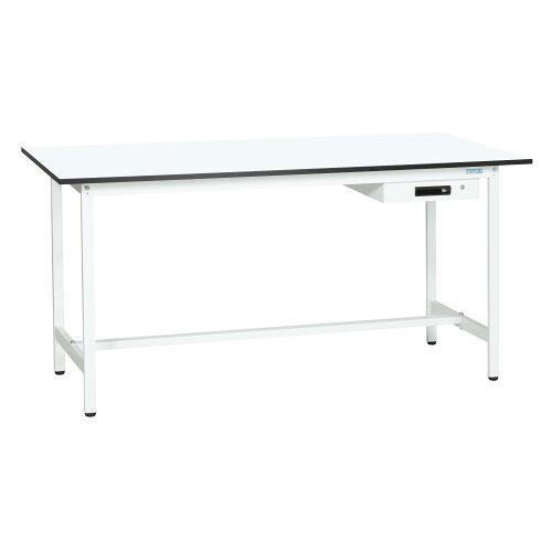 サカエ 軽量立作業台KADタイプ 抗菌加工 キャビネット1段付 1200×750×900mm KAD-127AMW (2228288)