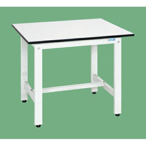サカエ 軽量作業台KKタイプ 抗菌加工 ポリエステル天板 パールホワイト 900×900×740mm KK-30LW (2228385)