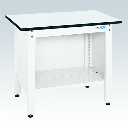サカエ 一人用作業台CPタイプ ポリエステル天板 1200×600×740mm パールホワイト CP-126W (2228744)