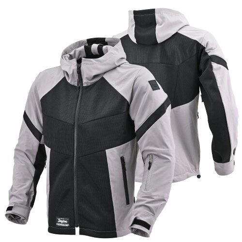 DAYTONA デイトナ DJ010ハーフメッシュパーカBKGY/2XL 品番:46816