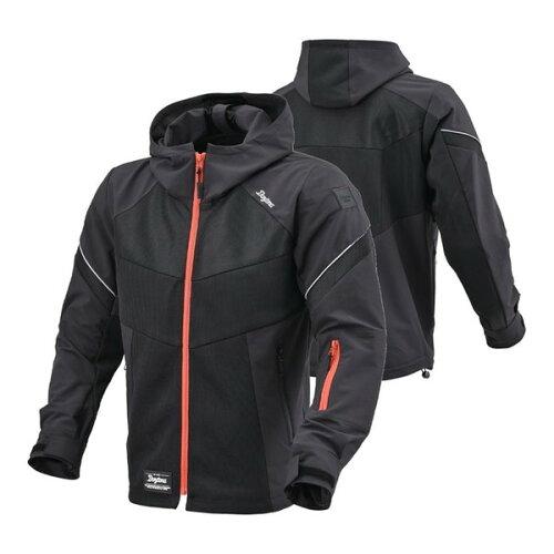 DAYTONA デイトナ DJ010ハーフメッシュパーカBKRD/XL 品番:46840