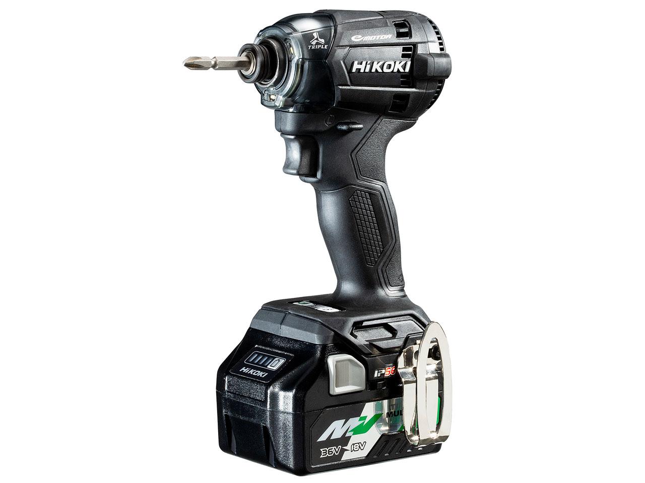 工機ホールディングス HiKOKI(ハイコーキ) 18V 充電式 インパクトドライバー 最大締付トルク180N・m ストロングブラック 畜電池、充電器、ケース、ビット別売り WH18DC (NNB)｜ECJOY！プレミアム店