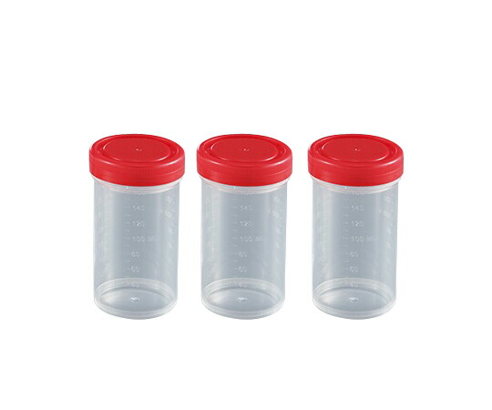 伸和 食料雑貨類試験片入れもの(推進器旗がしら手合い) 160mL 赤 100個入  28800EO 1箱(1個×100袋入)