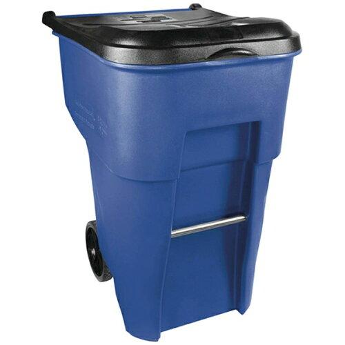Rubbermaid Commercial Products 天然ゴムお手伝いさん ブルートロールアウトコンテナ 359.6L 青碧 (9W227365 8036)