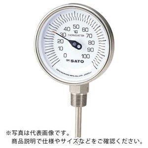 佐藤計量器製作所 バイメタル式温度計　200mm　400g BM-S-90S 1個