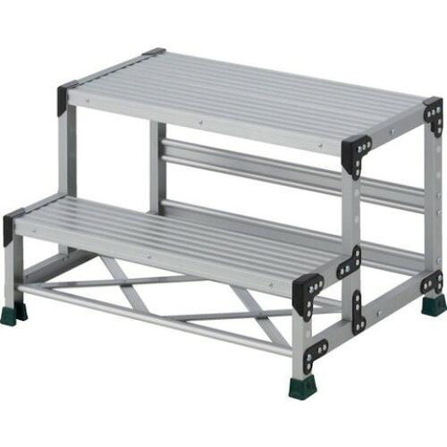 TRUSCO トラスコ中山 TRUSCO やり方用踏台 2段  足取り奥ふかさ200 高さ0.50m 天板800X400 (TSF285 8000)