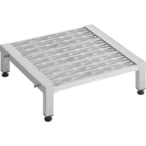 TRUSCO トラスコ中山 TRUSCO 高床式軽銀製足つき グレーチング操作手順 600X600XH190～220 (TFSGH0660AL 8000)