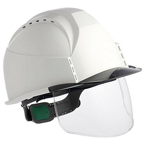 住ベテクノプラスチック スミかぶり笠 KKC3S型 帽体(スノーホワイト)・バイザー(グレースモーク)・遮蔽物付き添い人 (KKC3SB12G 3789)