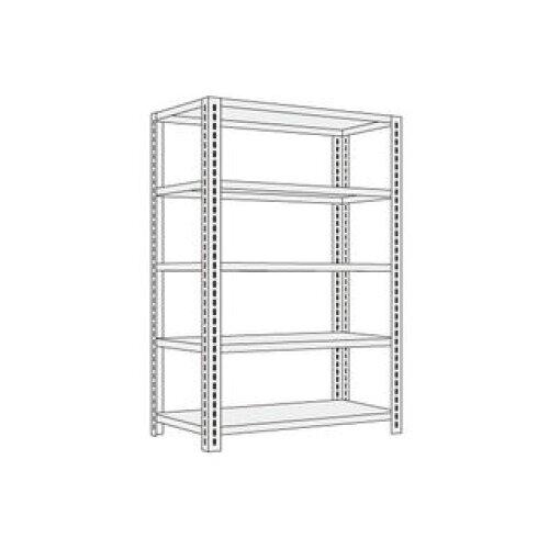 サカエ ショップラック 1200×450×1800mm ホワイト 5段タイプ SHR-3115P (2230701)|ECJOY!プレミアム店